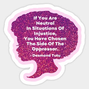 Black History Month - Desmond Tutu Sticker